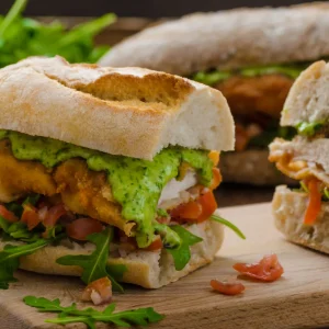 Sandwich au poulet grillés
