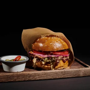 Burger fumé