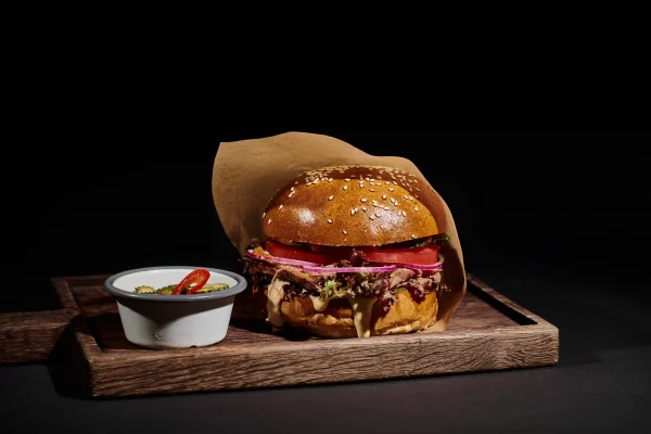 Burger fumé
